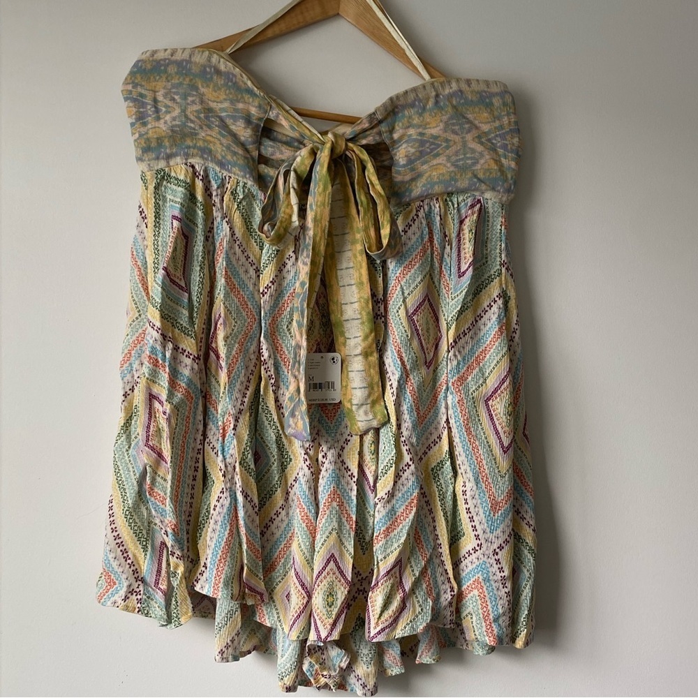 NWT Free People Elowen Strapless Romper Medium - Picture 6 of 12